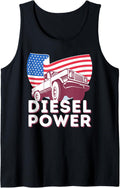 Diesel Power American Flag Diesel Mechanic Pickup Truck