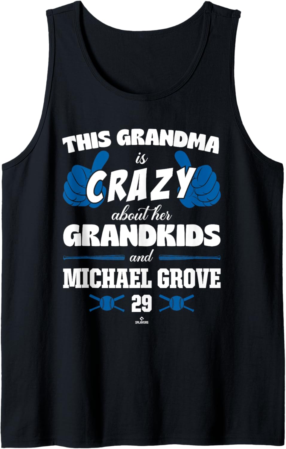 Grandma Crazy for Michael Grove Los Angeles Baseball MLBPA Tank Top