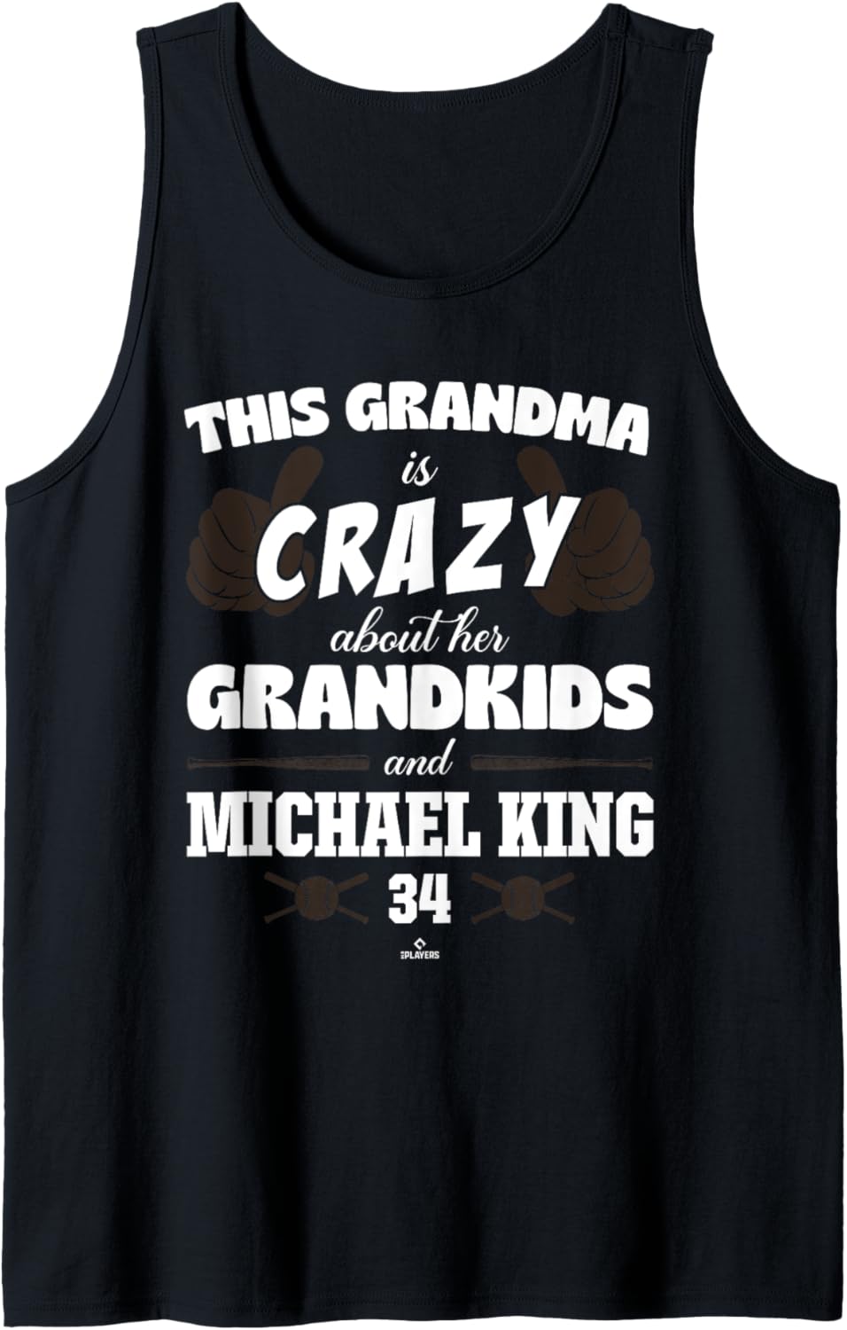 Grandma Crazy for Michael King San Diego Baseball MLBPA Tank Top