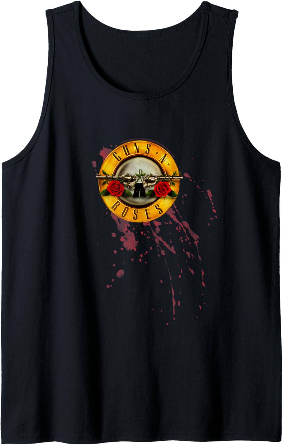 Guns N Roses Official Splatter Bullet Tank Top