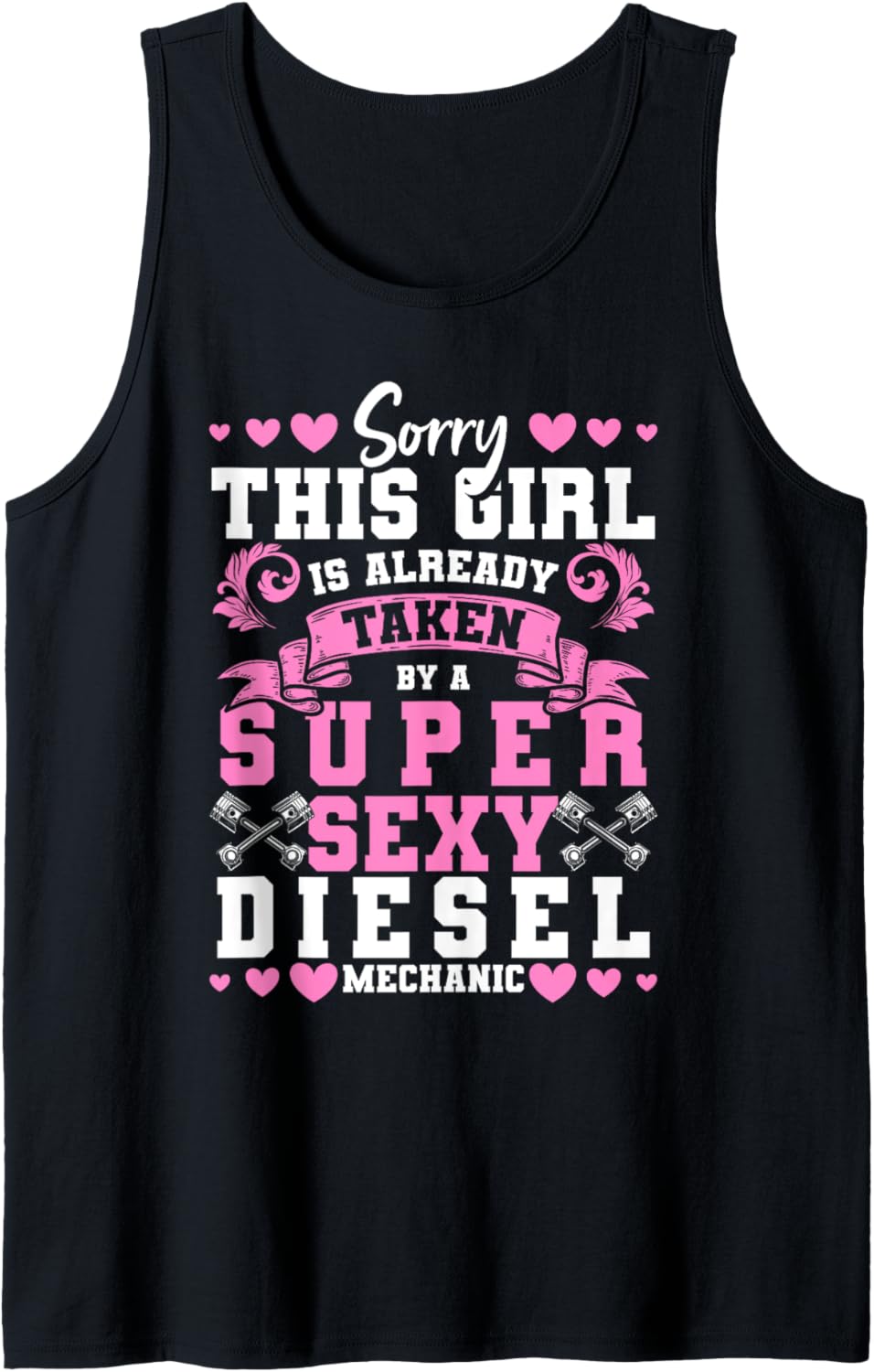 Diesel Mechanic Girlfriend Diesel Mechanic Wife Tank Top