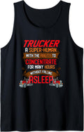 Mens Diesel Trucker Funny Big Rig Semi Trailer