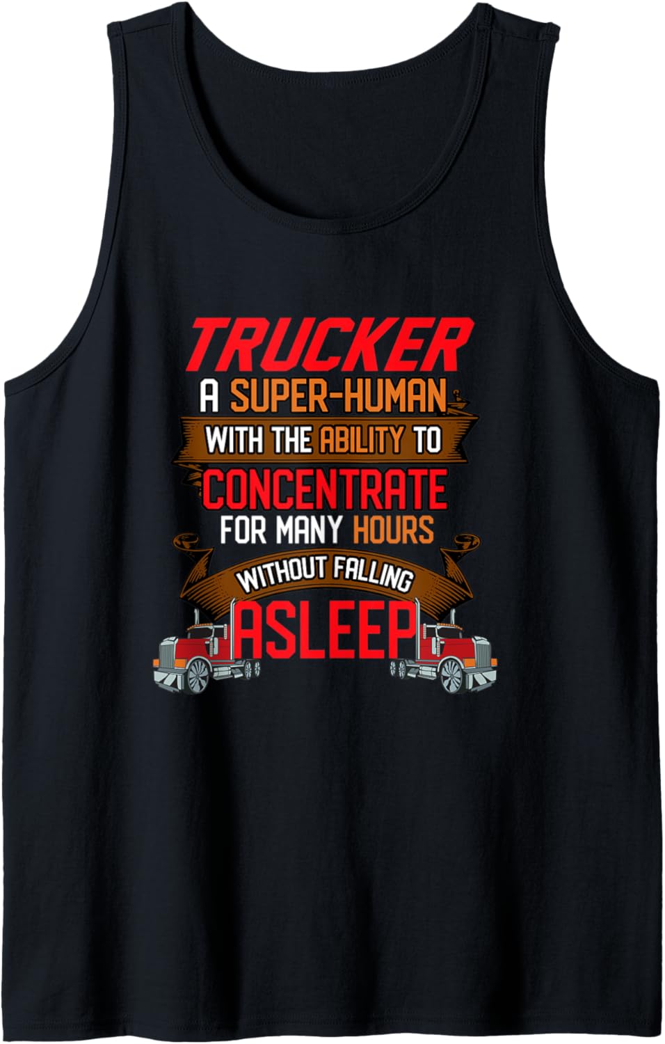 Mens Diesel Trucker Funny Big Rig Semi Trailer