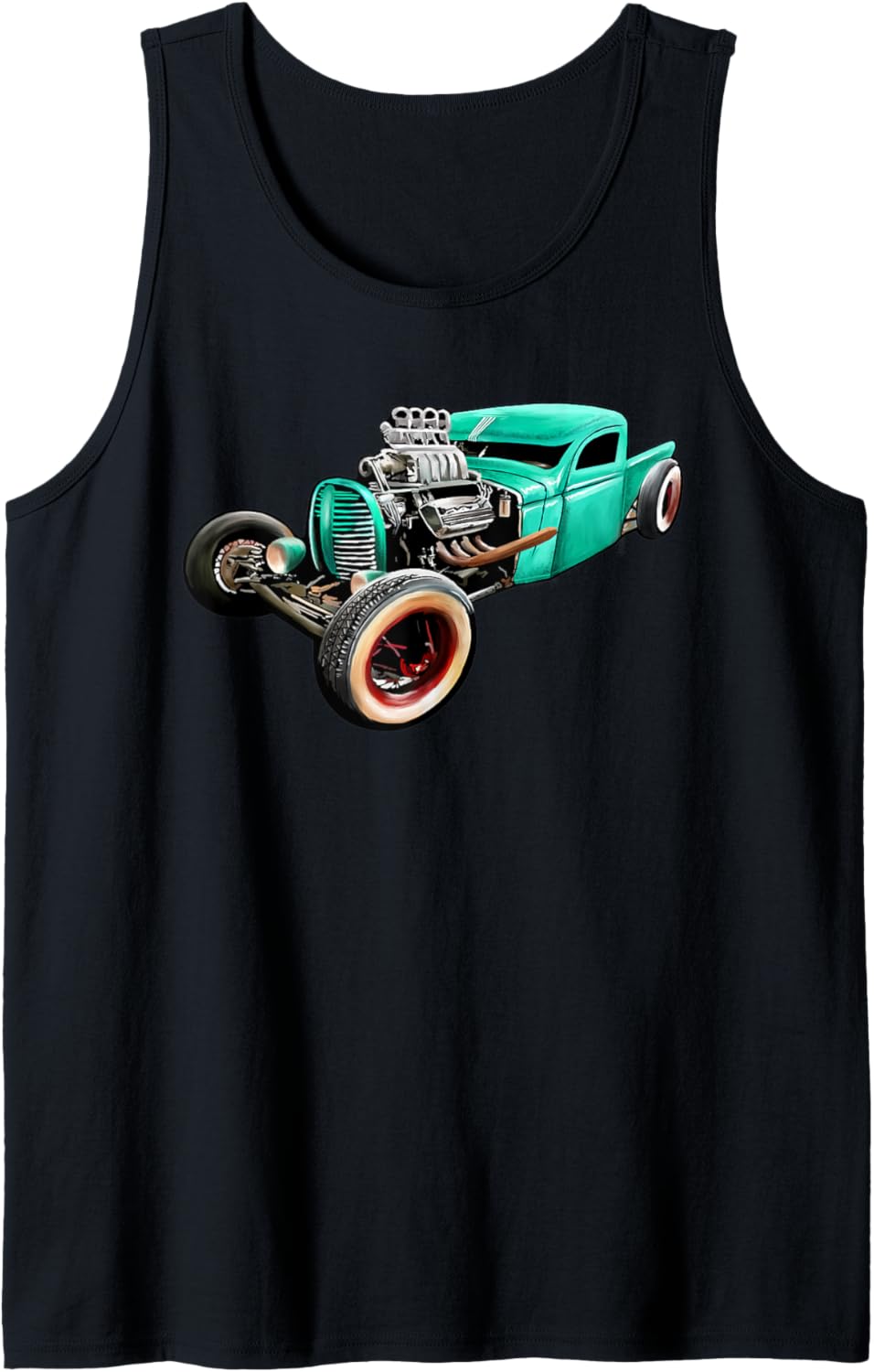 Rust Bucket Outline Funny Hot Retro Rod Diesel