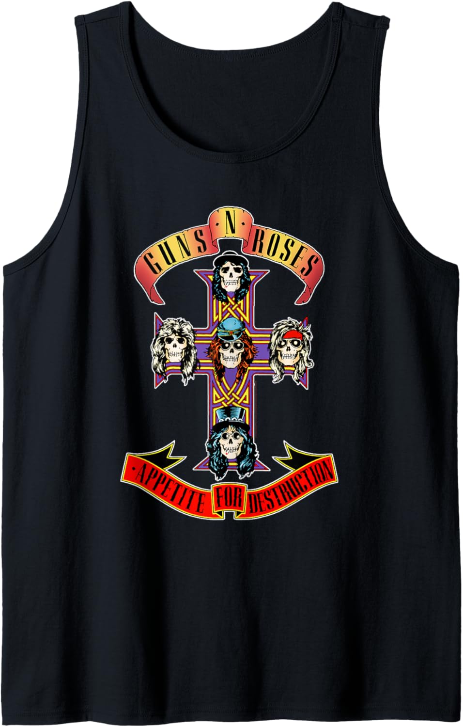 Guns N Roses Official Cross Tank Top