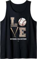 Baseball Love Michael Salvatore Prospect Baseball Fan Gear Tank Top