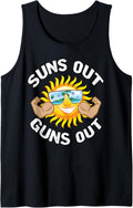 Suns Out Guns Out Beach Summer Funny Gym Workout Sun Muscle Tank