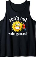 Funny Summer Squirt Gun Tshirt Design Tank Top