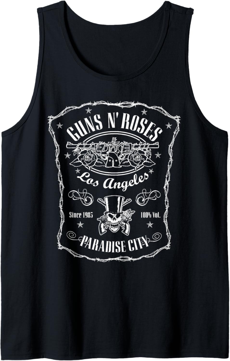 Official Guns N Roses Paradise Label Tank Top