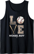 Baseball Love Michael Ruff Prospect Baseball Fan Gear Tank Top