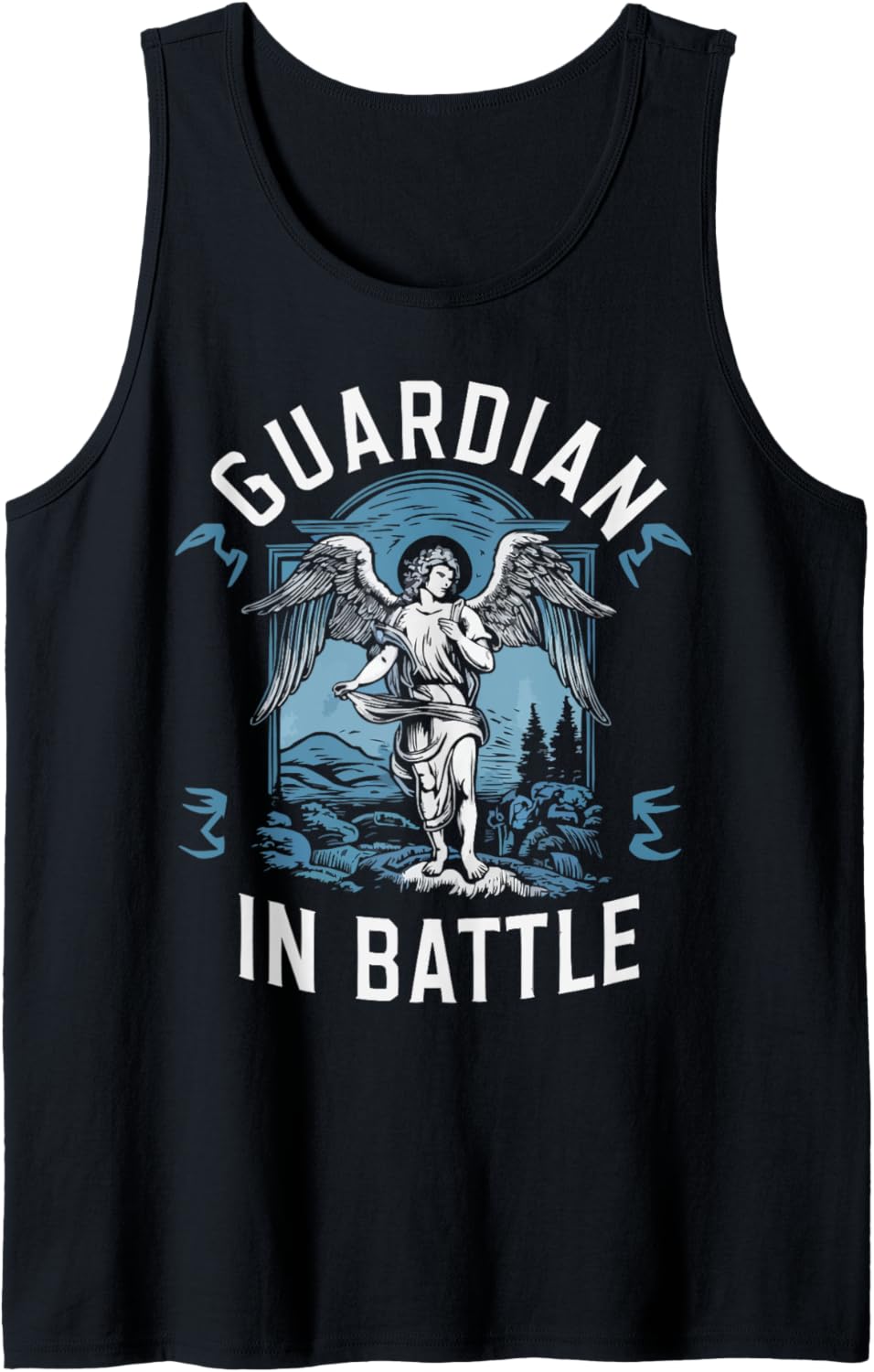 Archangel Michael Catholic Christianity Guardian Angel Tank Top