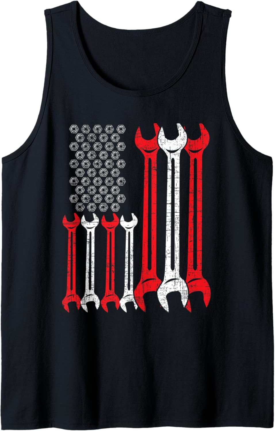 American Flag Usa Diesel Mechanic Automobile Vehicle Tank