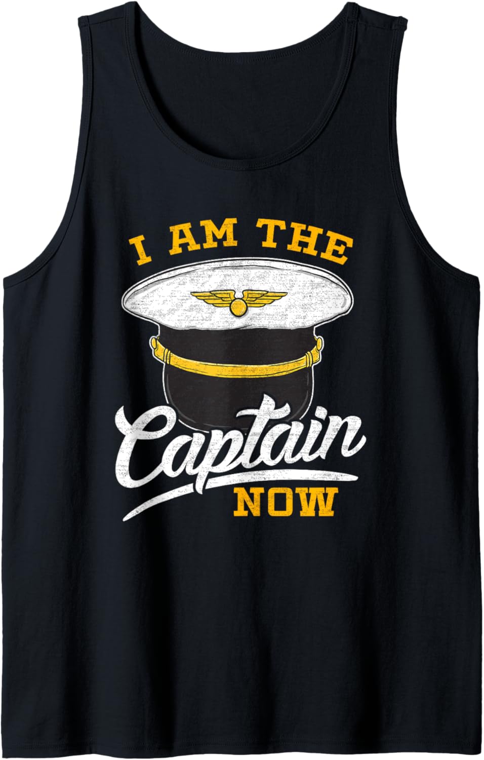 I Am Captain Now Airplane Boat Captain Cap