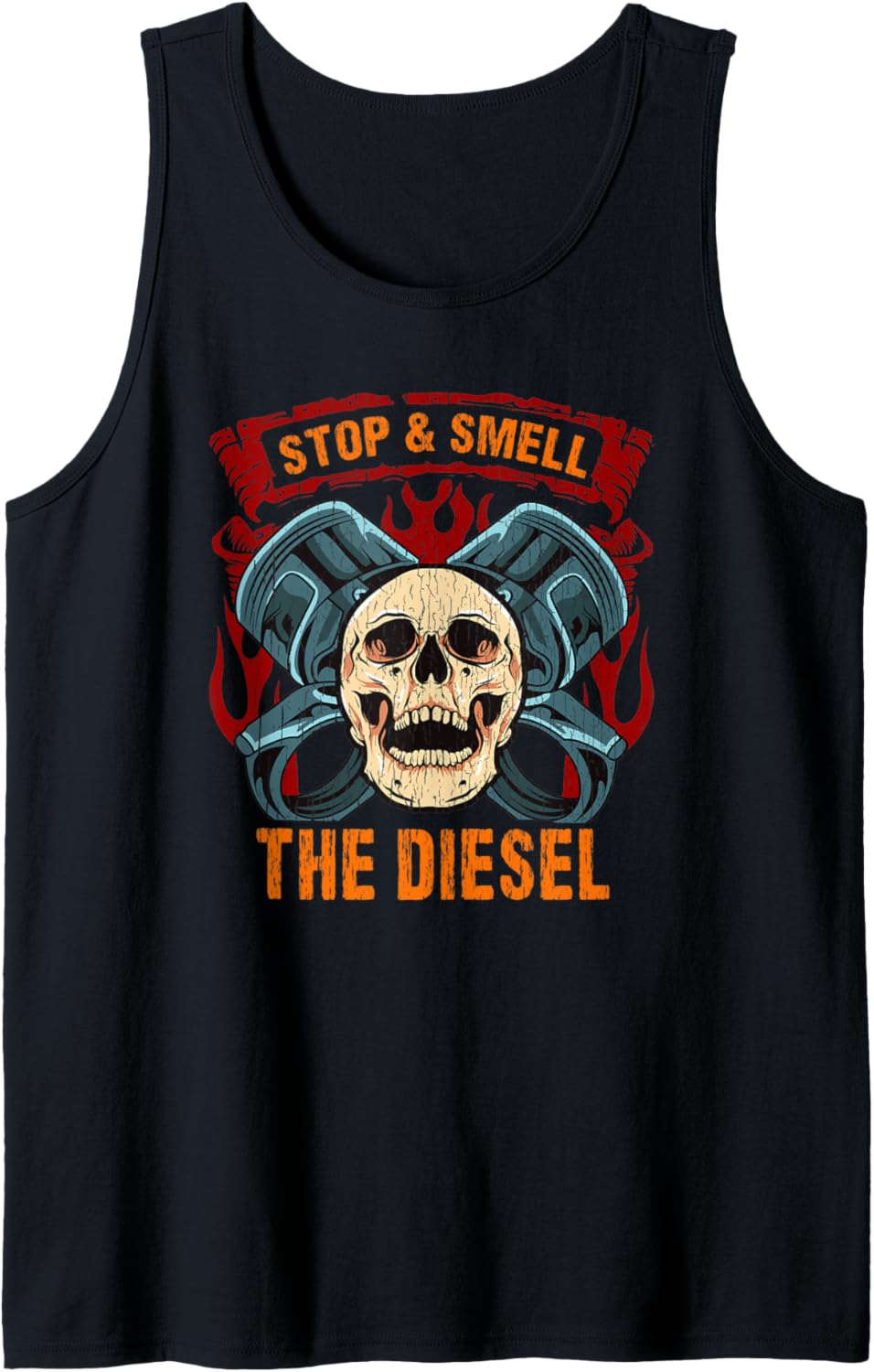 Mens Stop Smell Diesel Mechanic Tank Top