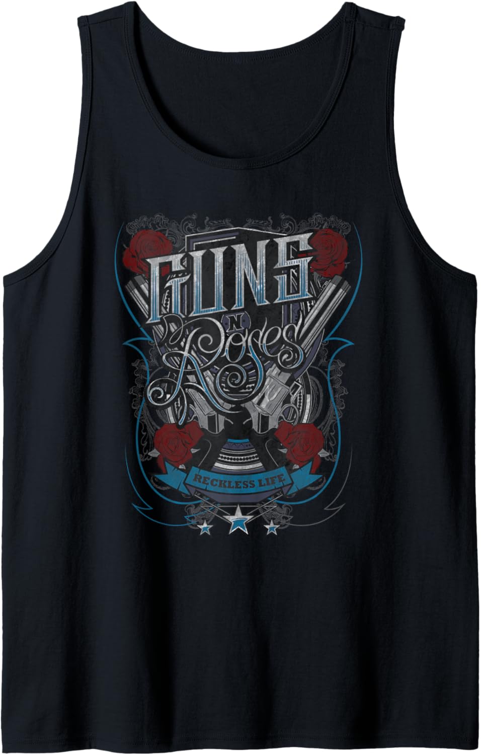 Guns N Roses Official Reckless Life Guns Tank Top