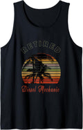 Retired Diesel Mechanic Retirement Beach Tank Top