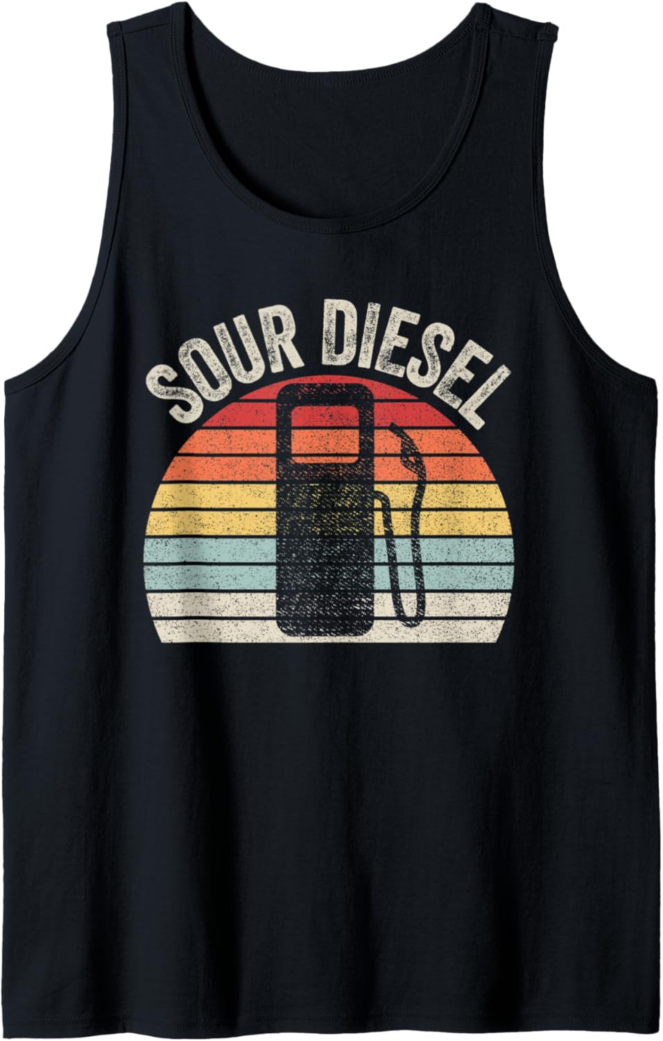 Vintage Retro Sour Diesel Weed Cannabis Stoner Tank