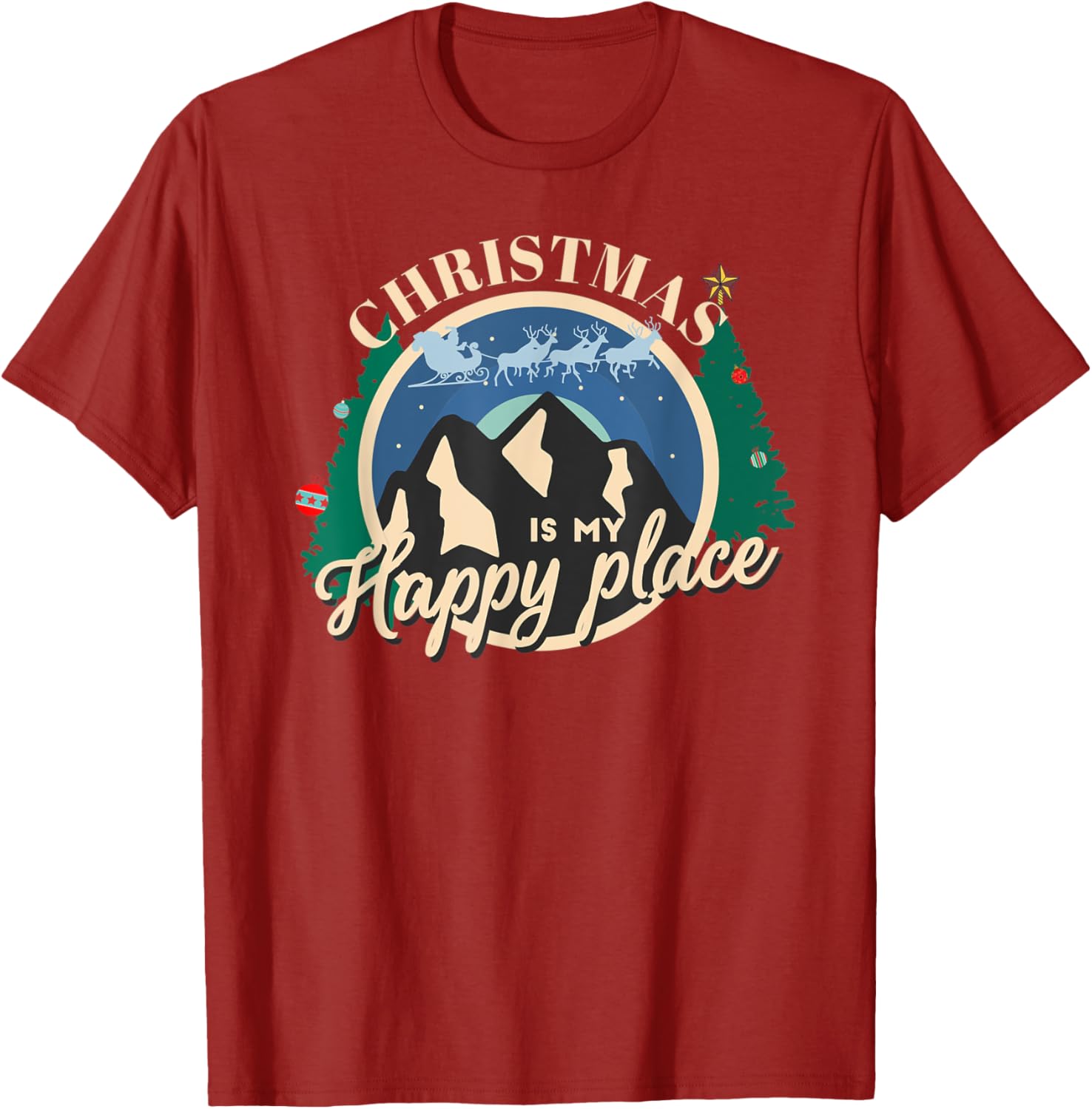 Christmas is my Happy Place Santa Sleigh