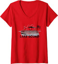 Womens Lake Squad Party Barge Us Flag Boat