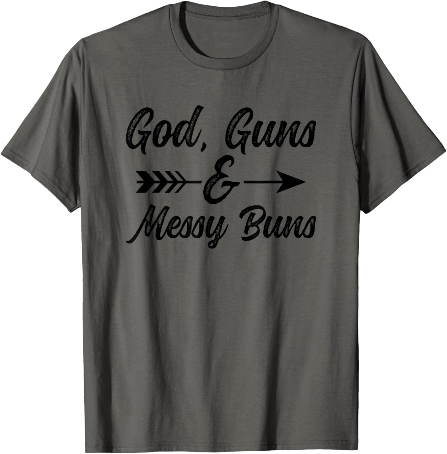 Womens God Guns Messy Buns Christian Funny Pro Gun