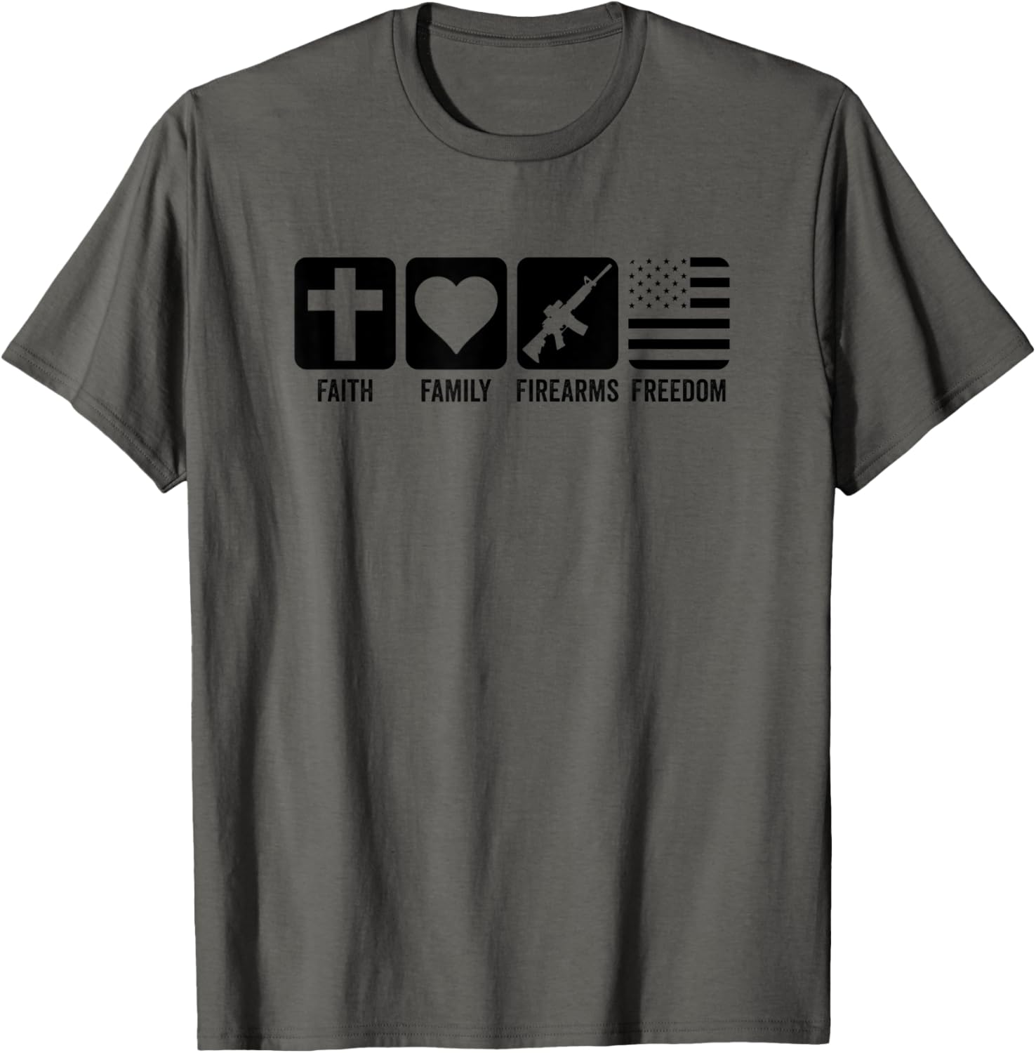 Faith Family Firearms Freedom Usa Flag Pro God Guns Women Men