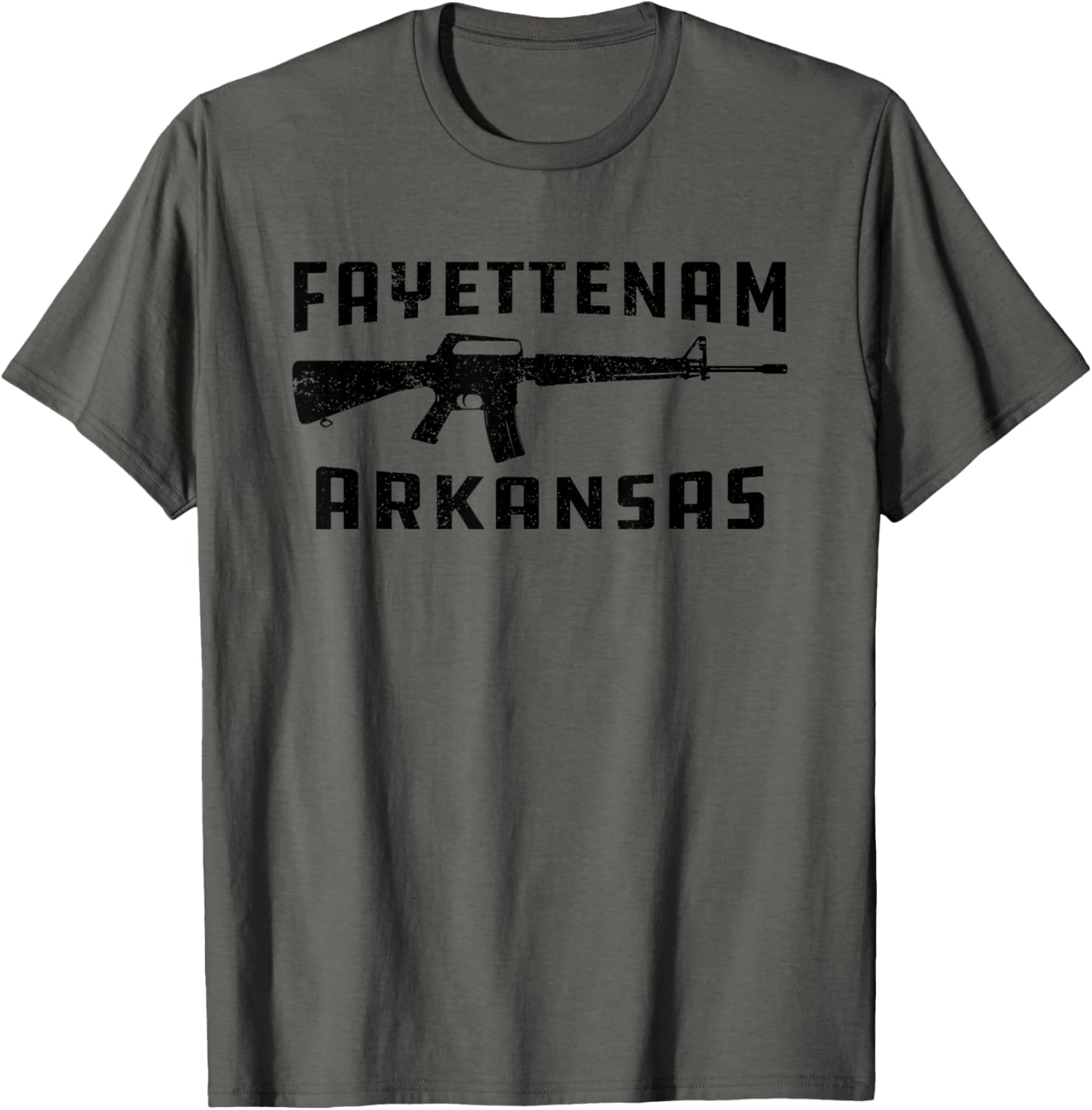 Funny Fayettenam Jungle Gun Arkansas Fayetteville Veteran