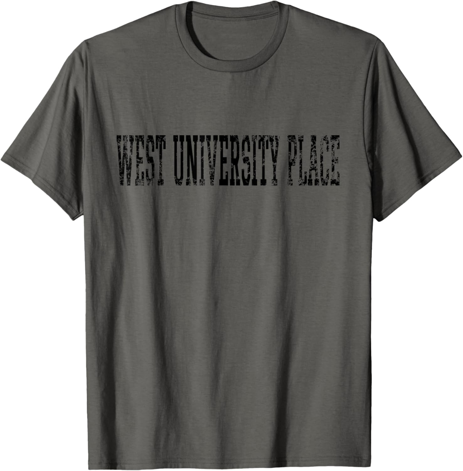 West University Place Vintage Black Text Apparel