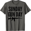 Sunday Gun Day Ar15 Gun T Shirt