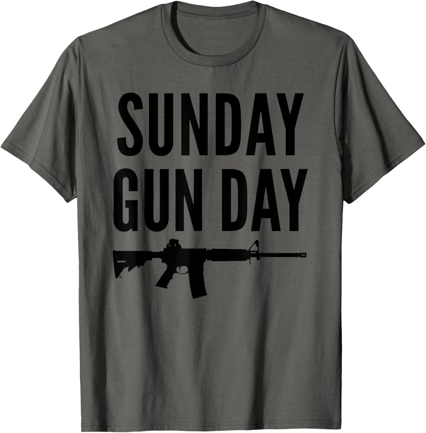 Sunday Gun Day Ar15 Gun T Shirt