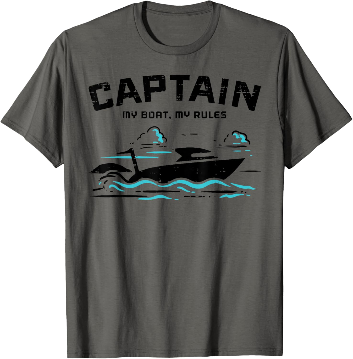 Captain My Boat Rules Pontoon Owner Boater Men