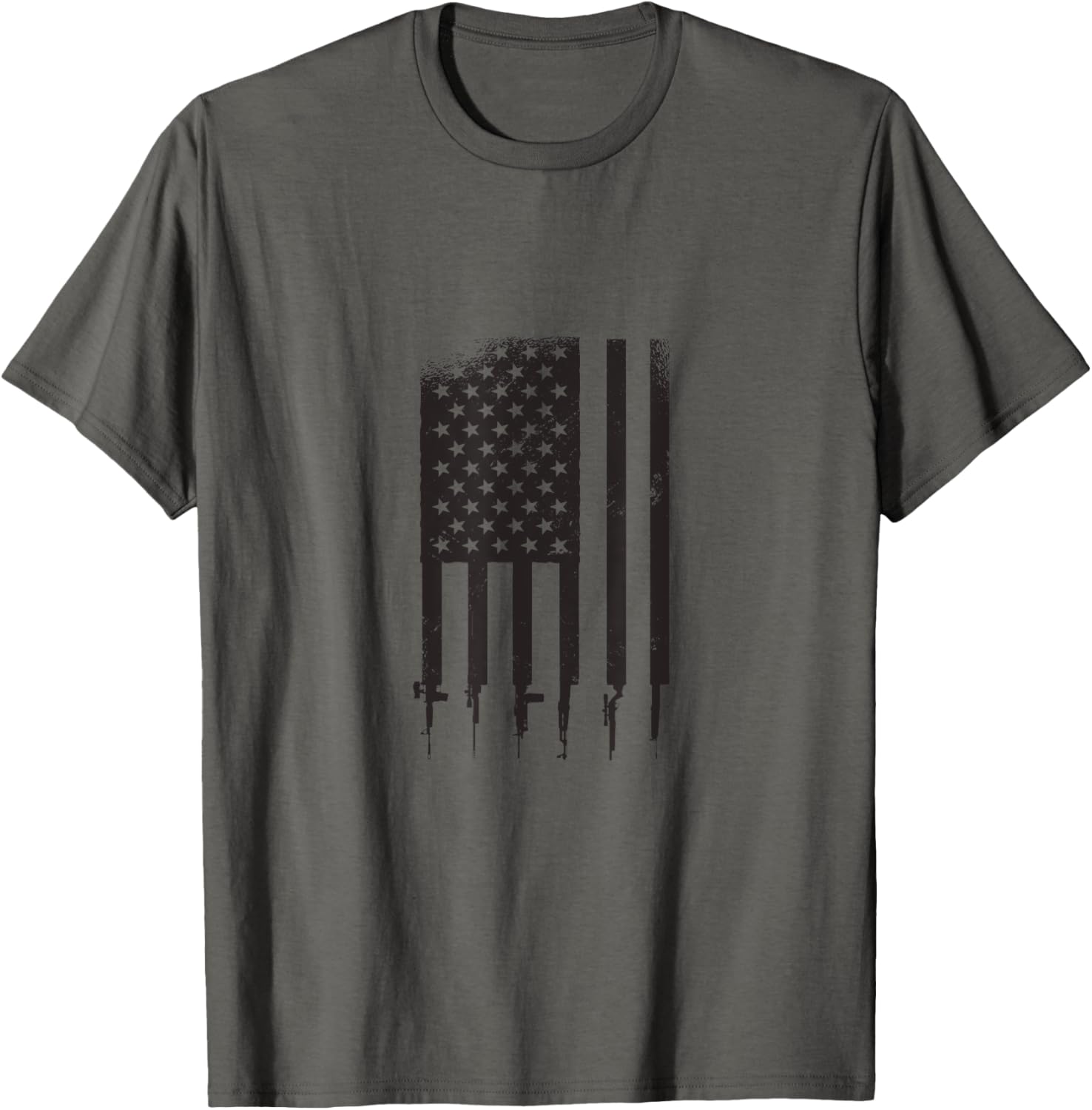 Us Flag With Guns Patriotic