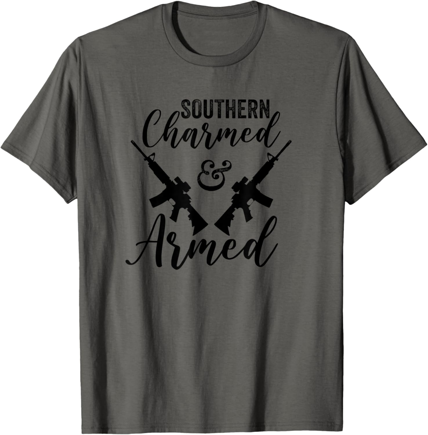 Southern Charmed Armed Womens Funny Pro Gun Owner