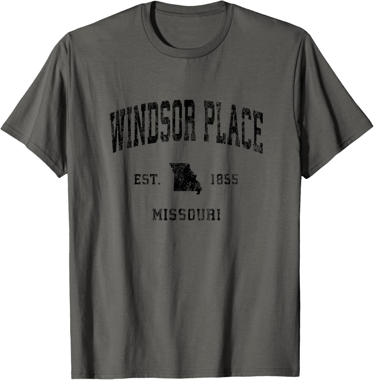 Windsor Place Missouri MO Vintage Athletic Black Sports Desi