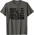 Dogs Coffee Guns Freedom Pro Guns Usa Flag Funny Gun