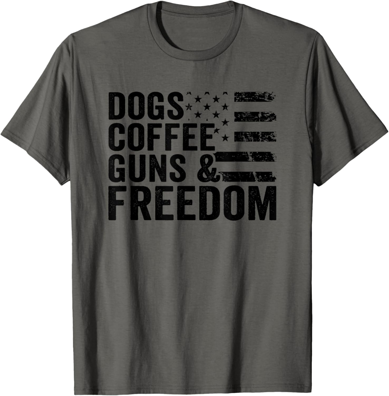 Dogs Coffee Guns Freedom Pro Guns Usa Flag Funny Gun