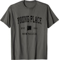 Young Place New Mexico NM Vintage Athletic Black Sports Desi