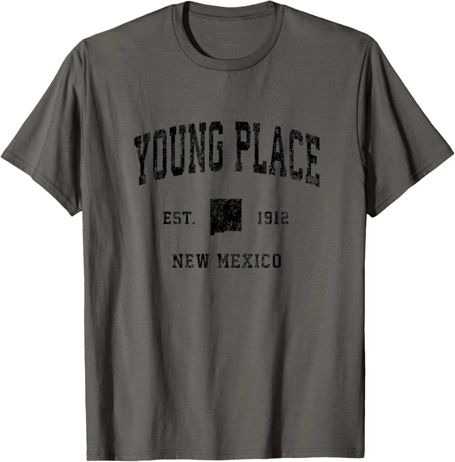 Young Place New Mexico NM Vintage Athletic Black Sports Desi