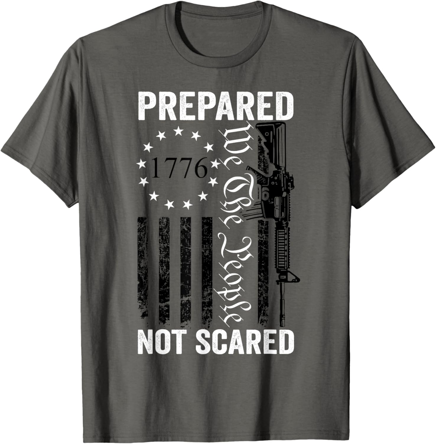 Prepared Not Scared 2Nd Amendment Ar15 Prepper Pro Gun Usa