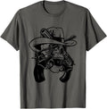 Old Western Skull Cowboy And Guns