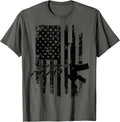 Ar 15 Distressed Usa Flag Military Gun Rights 1776 Women Men