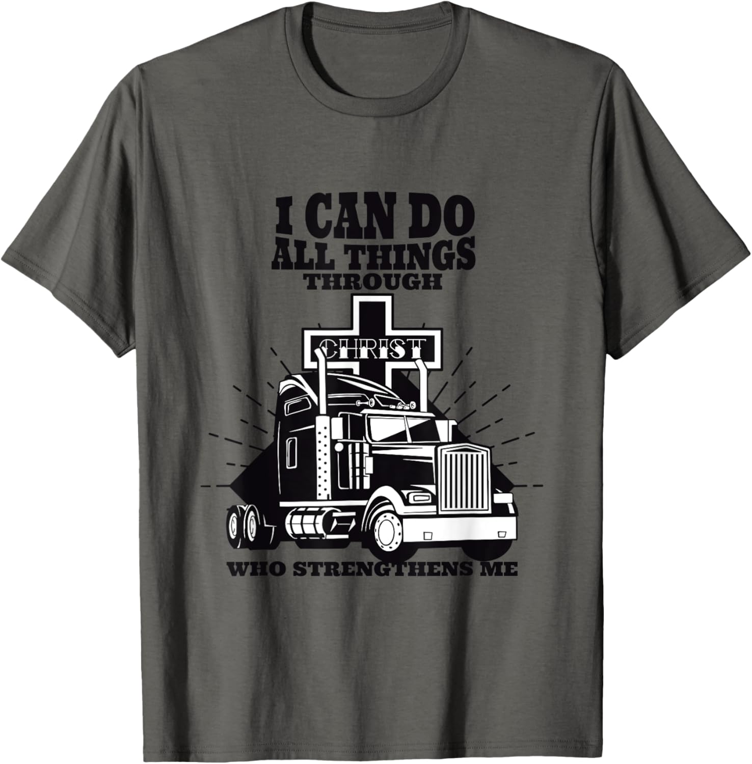 Jesus Christ Trucker Truck Driver Religious Diesel