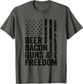 Beer Bacon Guns Freedom Usa Bbq American Flag Drinking