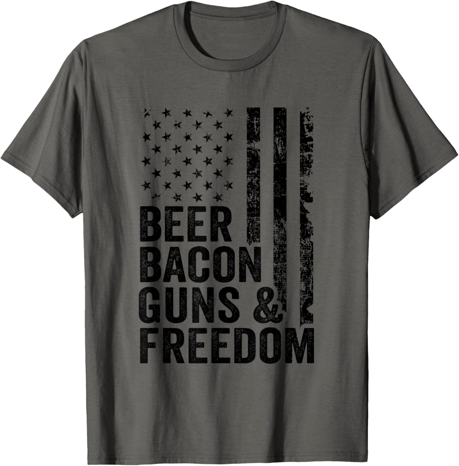 Beer Bacon Guns Freedom Usa Bbq American Flag Drinking