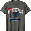 West University Place Texas Vintage Patriotic Sports Design T-Shirt for Women Kids Men