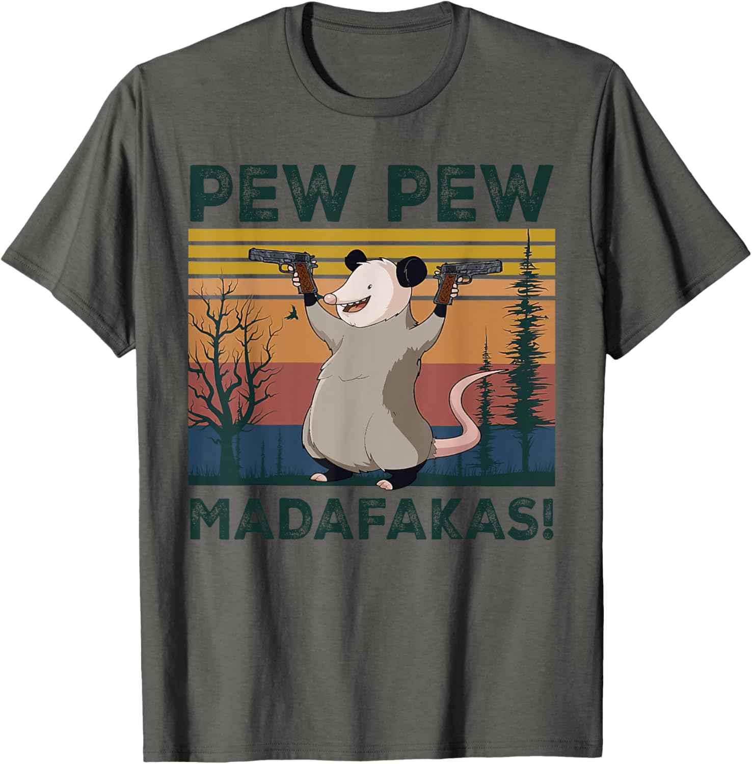 Ugly Cats Pew Madafakas Gun And Opossum