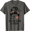 Messy Buns Guns Funny Womens Pro Gun Owner Messy Hair