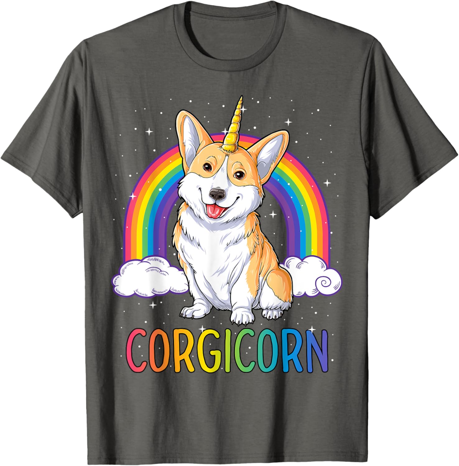 Corgicorn Corgi Unicorn T shirt Girls Space Galaxy Rainbow