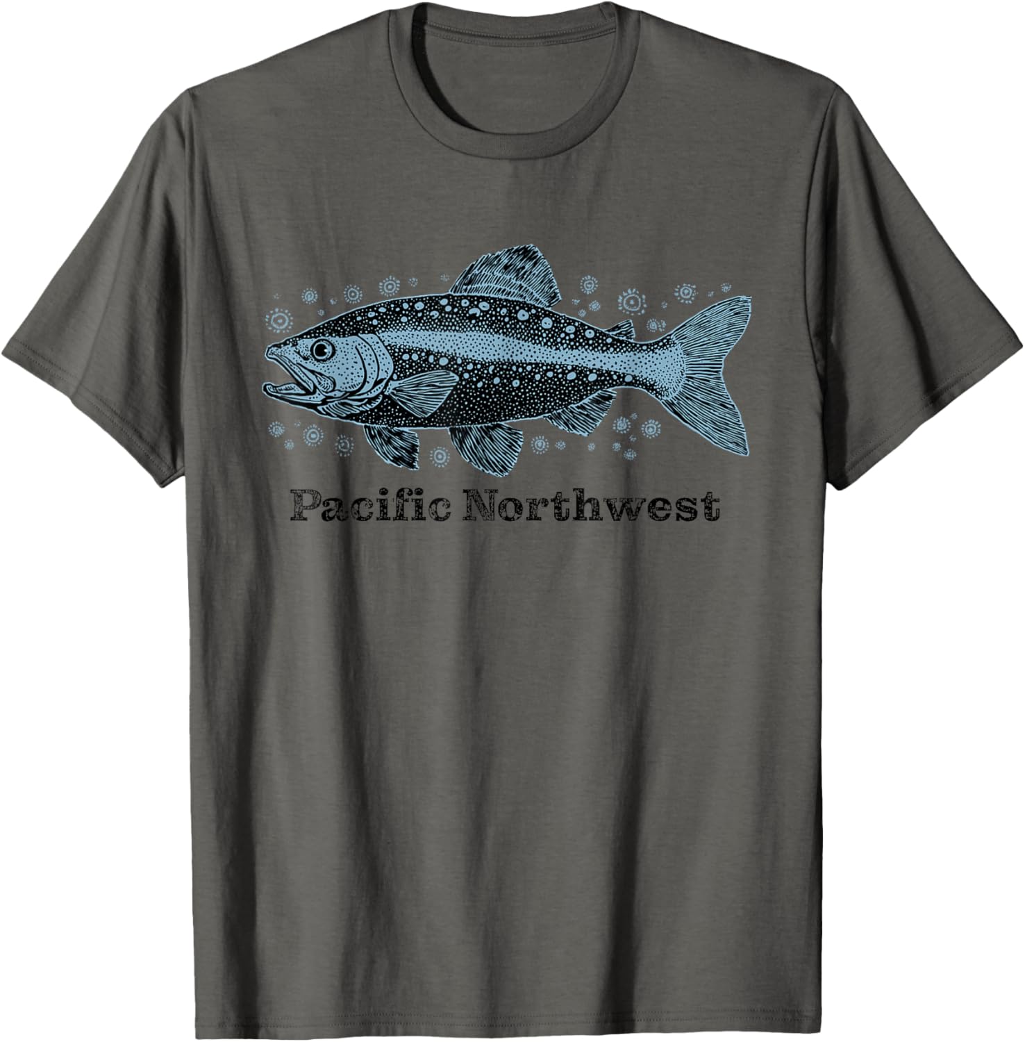 Pacific Northwest Salmon Design Fishing Boating Pnw Coastal