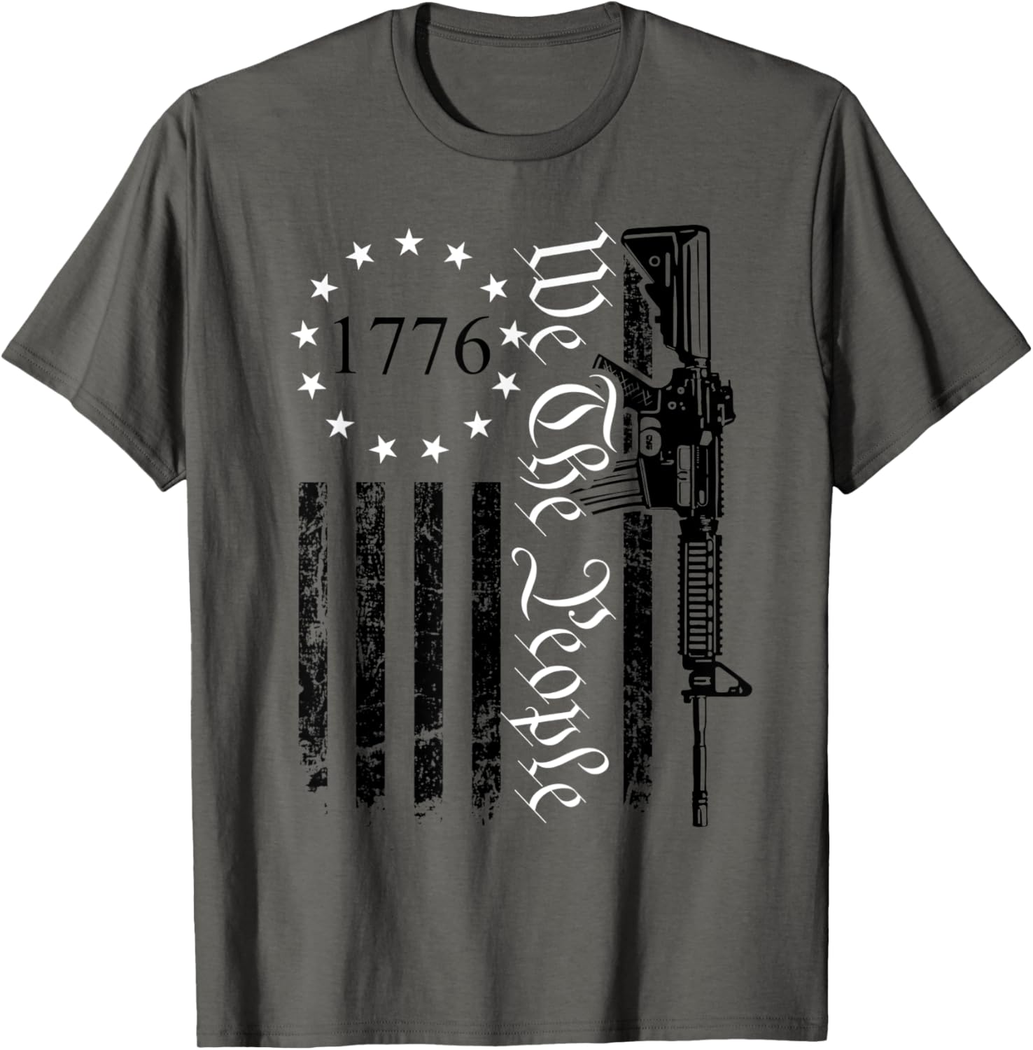 We People Patriotic Gun Rights Ar15 Pro Guns Usa Flag T Shirt