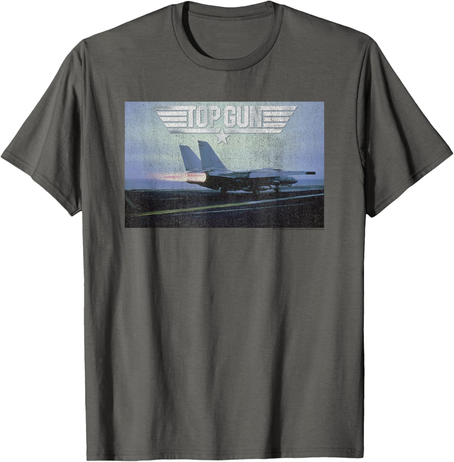 Top Gun Jet And Logo Photo